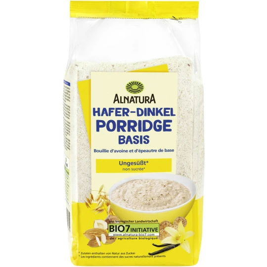 Alnatura Bio Hafer-Dinkel Porridge Basis 500G