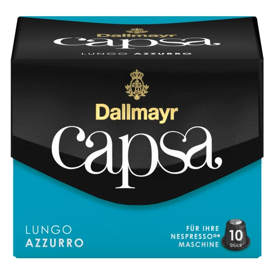 Dallmayr Capsa Lungo Azzurro Intensität 8 Kaffeekapseln 10ST 56G