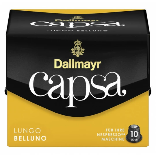 Dallmayr Capsa Lungo Belluno Intensität 5 Kaffeekapseln 10ST 56G