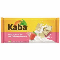 Kaba Weiße Schokolade Mit Erdbeer-Brause 85G
