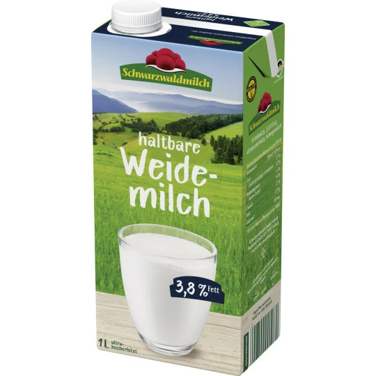 Schwarzwaldmilch Haltbare Weidemilch 3,8% 1L